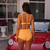 Cheeky Retro Swim Short - Orange Cream