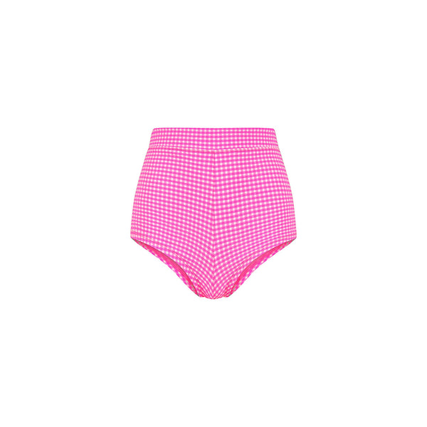 Cheeky Retro Swim Short - Pink Diva