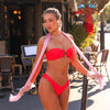 Cheeky V Bikini Bottom - Cherry Crush