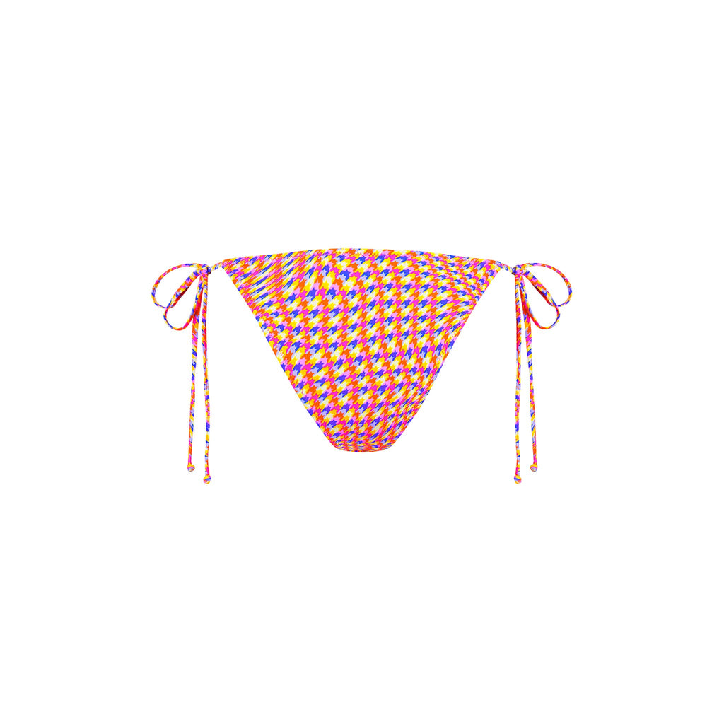 Dipped Cheeky Tie Bikini Bottom - Astro Pop