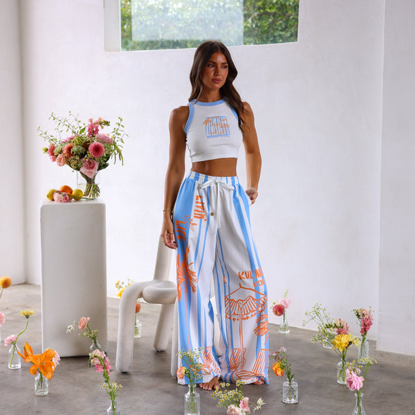 Draw String Summer Pants - Sunny Daze