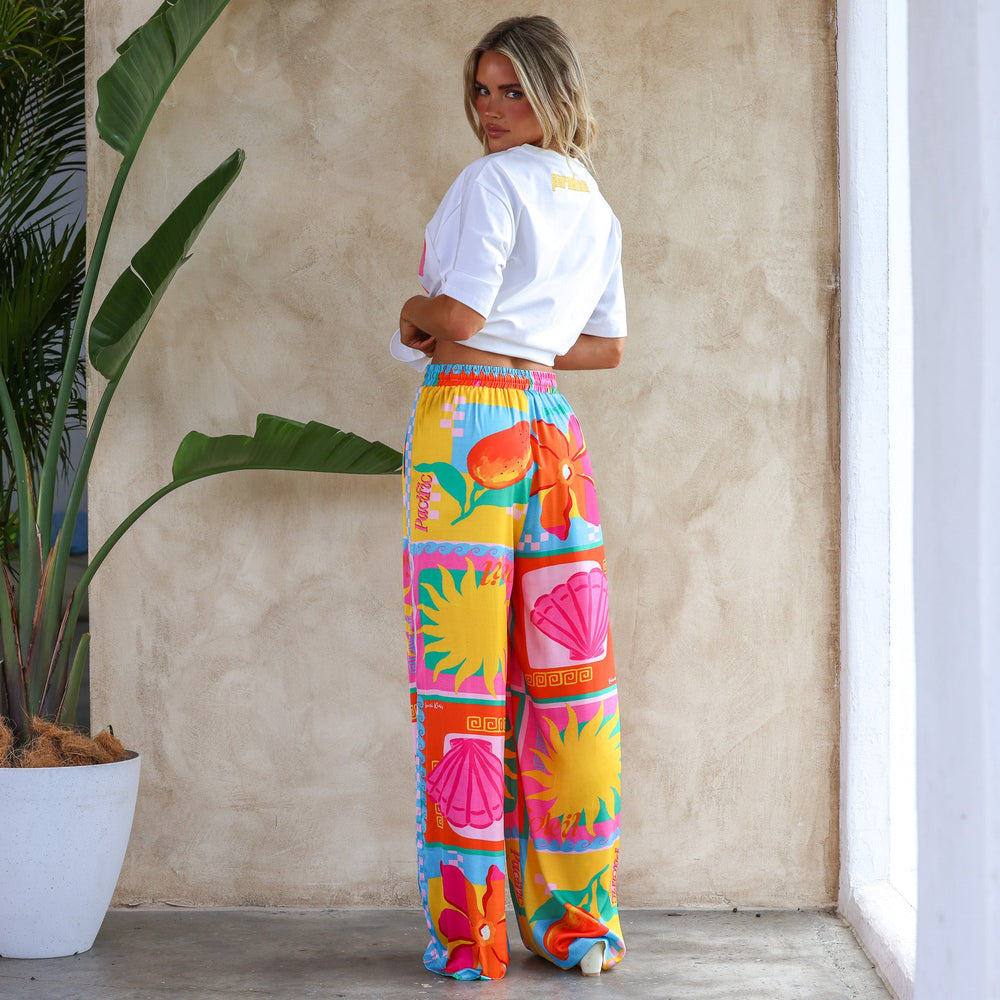 Drawstring Resort Pants - Sunkissed Coast