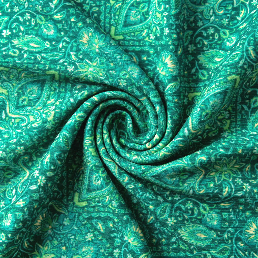 Soft Knot Halter One Piece - Emerald Aura