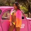 Essential Sheer Long Sleeve Shirt - Tropical Heatwave