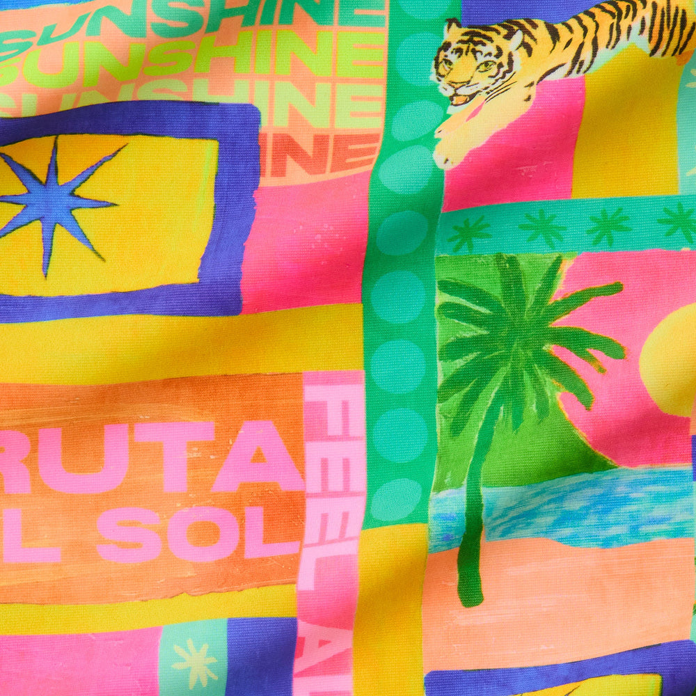 Twin Ruched Halter Bikini Top - Sun Honey