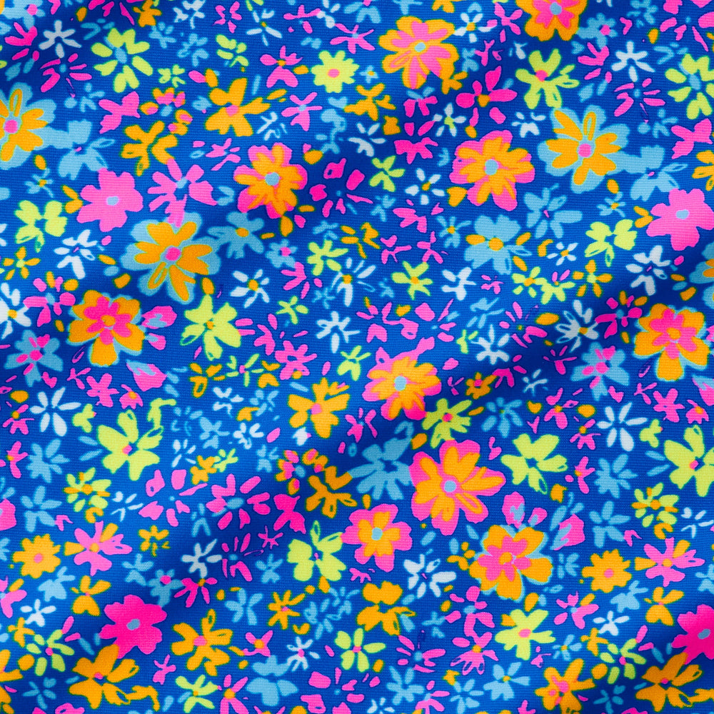 Thong Tie Side Bikini Bottom - Electric Bloom