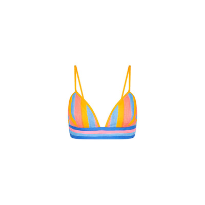 Bralette Crop Top - Seaside Stripe