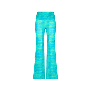 Mesh Flare Pants - Summer Seas