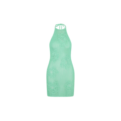 Summer Knit Mini Dress - Crystal Tides