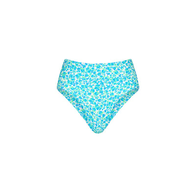 High Hip Cheeky Bikini Bottom - Ocean Aura
