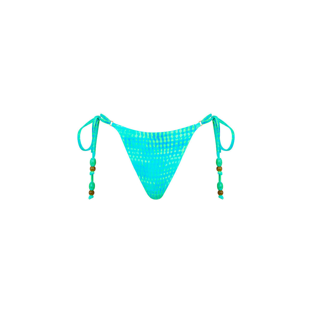 Thong Tie Side Bikini Bottom - Summer Seas