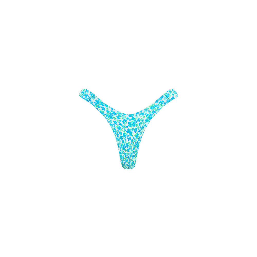 Retro Y Thong Bikini Bottom - Ocean Aura