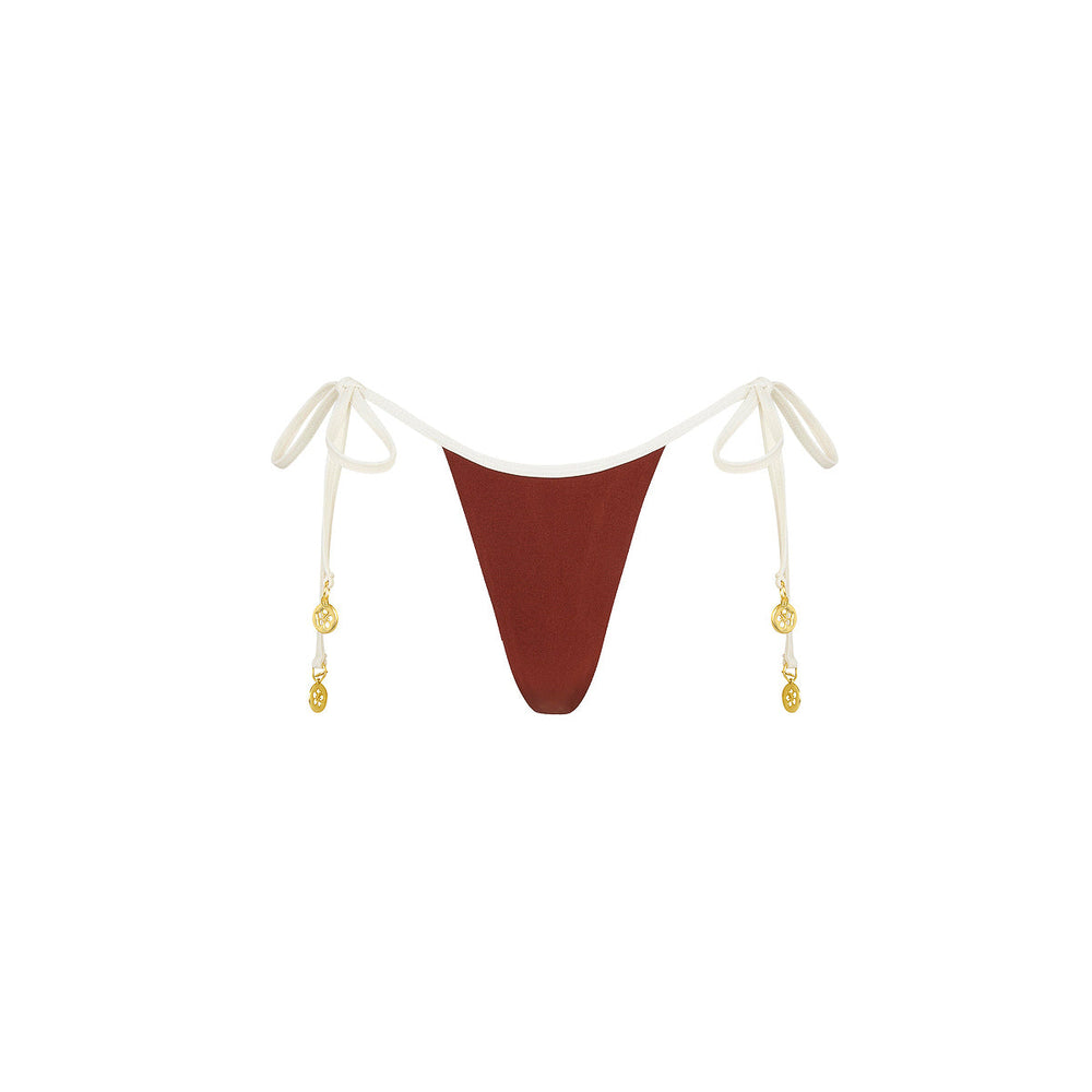 Micro Thong Tie Side Bikini Bottom - Cinnamon Sugar