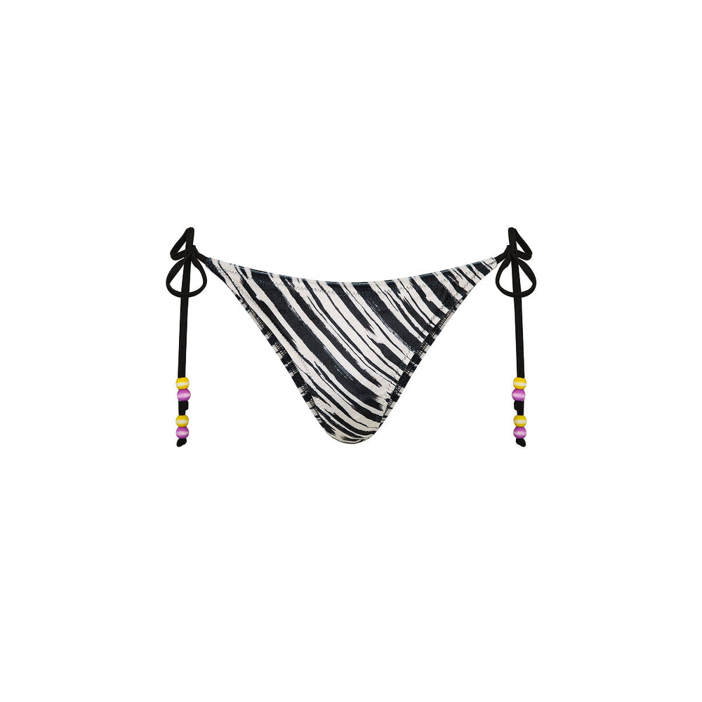 Full Coverage Tie Bikini Bottom - Wild Honey