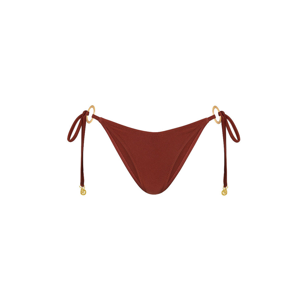 Ring Cheeky Tie Bikini Bottom - Cinnamon Sugar