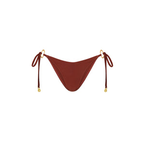 Ring Cheeky Tie Bikini Bottom - Cinnamon Sugar