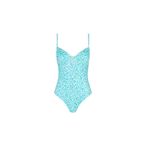 Decorative Underwire Cheeky One Piece - Ocean Aura