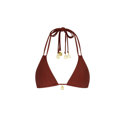 Halter Bralette Bikini Top - Cinnamon Sugar