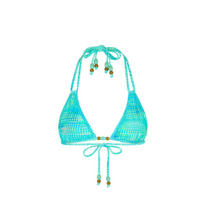 Halter Bralette Bikini Top - Summer Seas