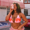 Halter Bralette Bikini Top - Strawberry Vanilla