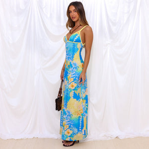 Isla Maxi Dress - Limoncello Lagoon
