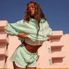 Embroidered Hoodie - Jelly Mint
