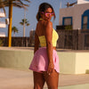 Knit Halter Tank Top - Sunny Honey
