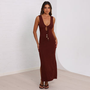 Lola Knit Maxi Dress - Coco
