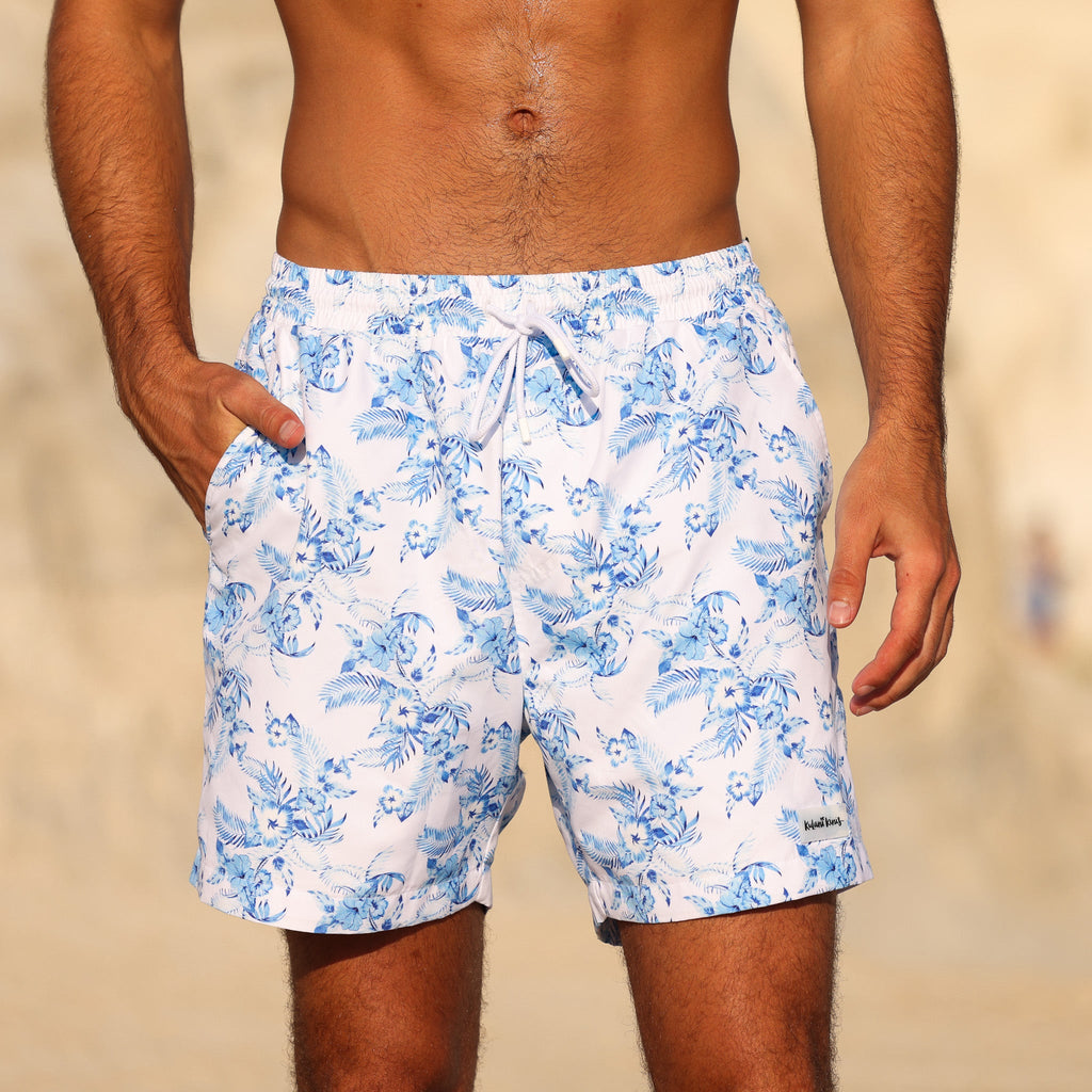 Men's Swim Trunks - Vintage Paradise