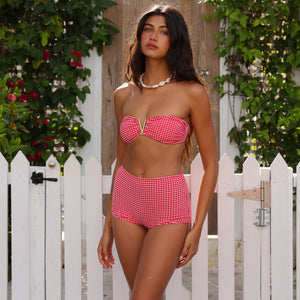 Micro Swim Short - Strawberry Siesta