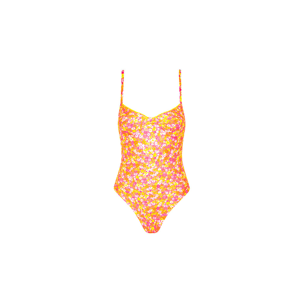 Underwire Cheeky One Piece - Mimosa Meadows