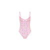 Double Ruffle Underwire One Piece - Flamingo Flora