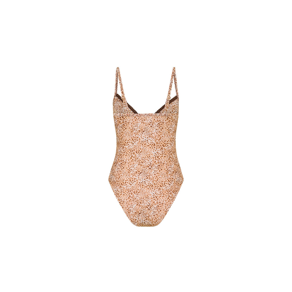 Decorative Underwire Cheeky One Piece - Wild Skies