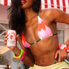 Ring Halter Bikini Top - Strawberry Vanilla