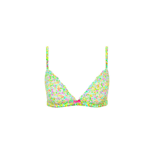 Lace Triangle Bra - Wild Flower