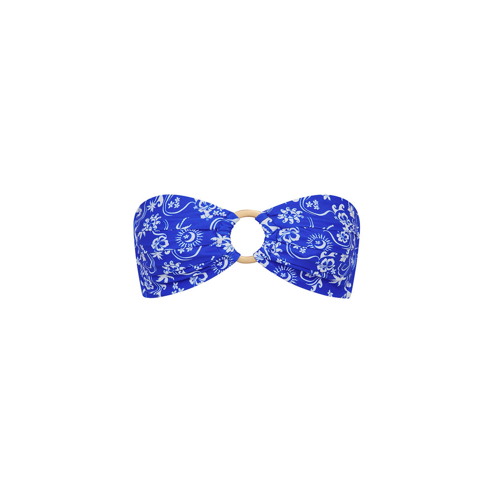 Strapless Bandeau Bikini Top - Surfside