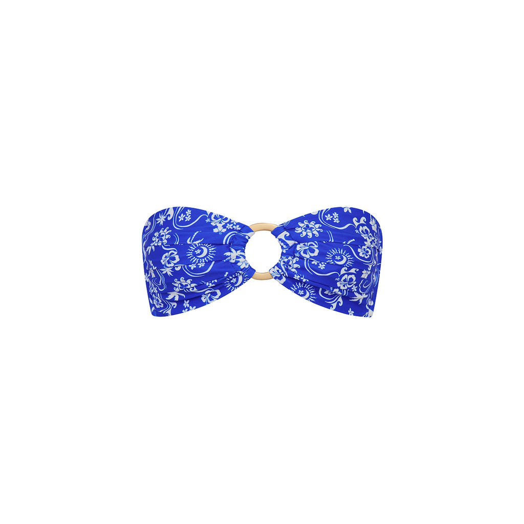 Strapless Bandeau Bikini Top - Surfside