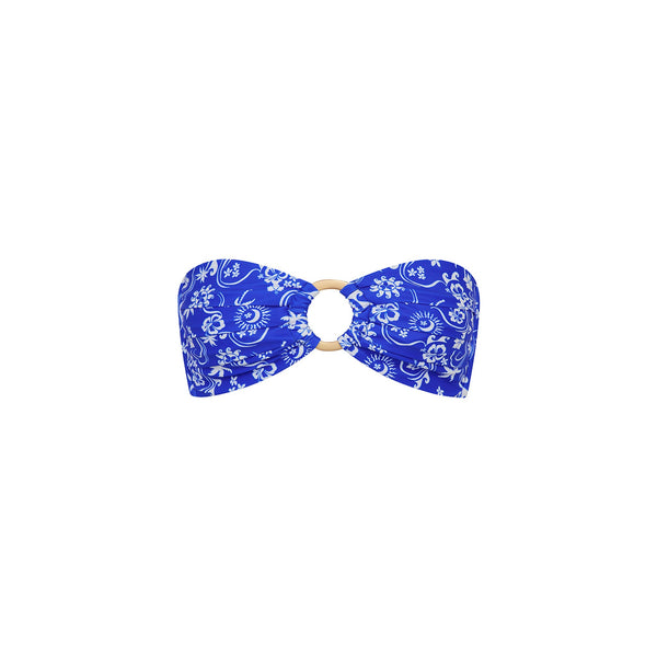 Strapless Bandeau Bikini Top - Surfside