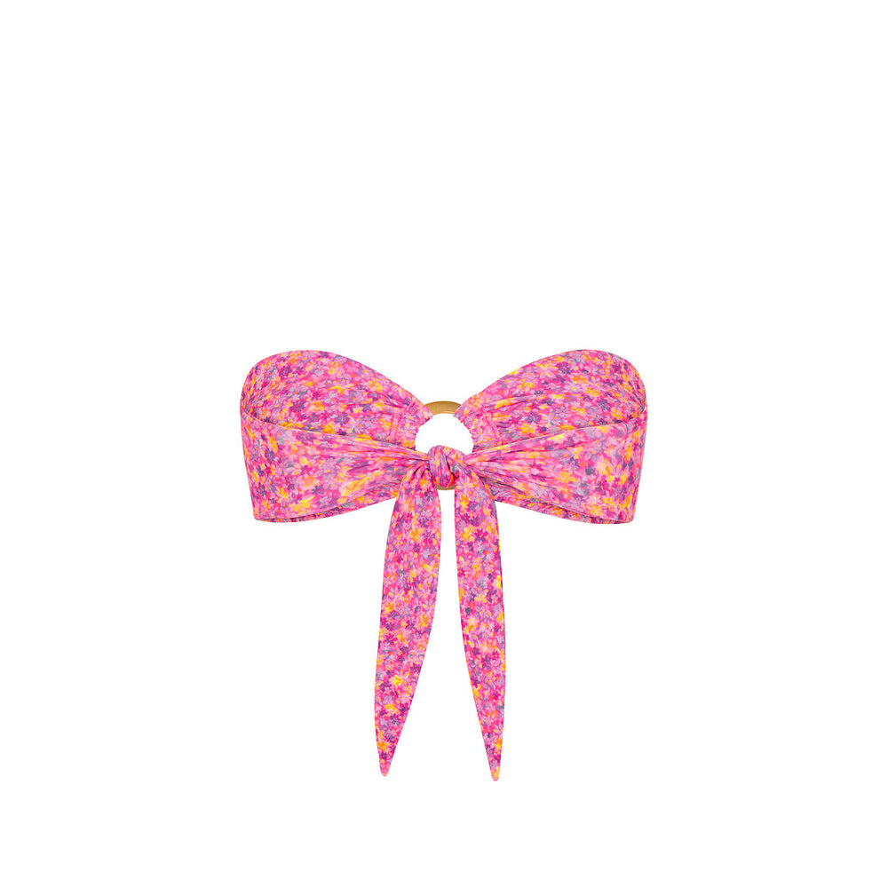 Strapless Bandeau Bikini Top - Gelato Bloom