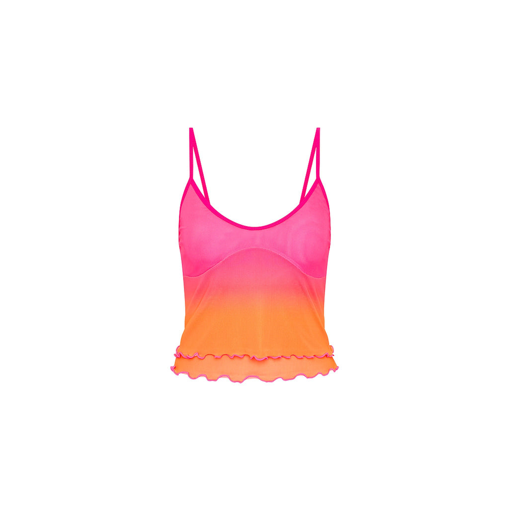 Layered Mesh Cami - Tropical Heatwave