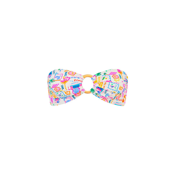 Strapless Bandeau Bikini Top - Coconut Club