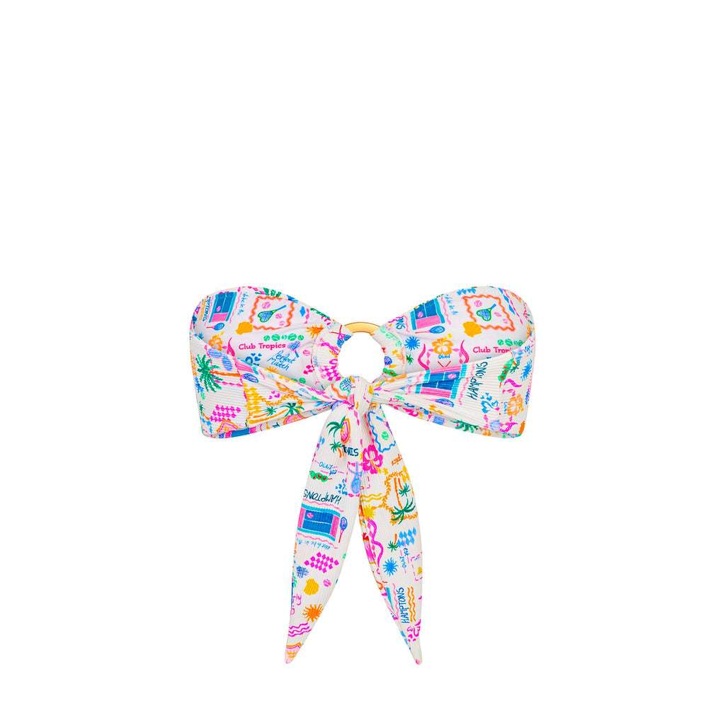 Strapless Bandeau Bikini Top - Coconut Club