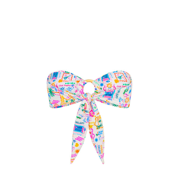 Strapless Bandeau Bikini Top - Coconut Club