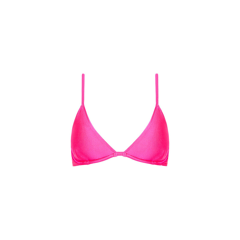 Underwire Triangle B-C Cup Bikini Top - Posh Pink