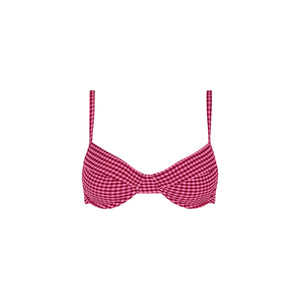 Ditzy Underwire Bra Bikini Top - Cherry Kiss