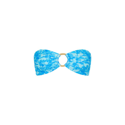 Strapless Bandeau Bikini Top - Ocean Paradise