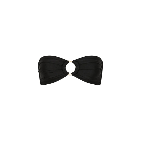Strapless Bandeau Bikini Top - Twilight Black
