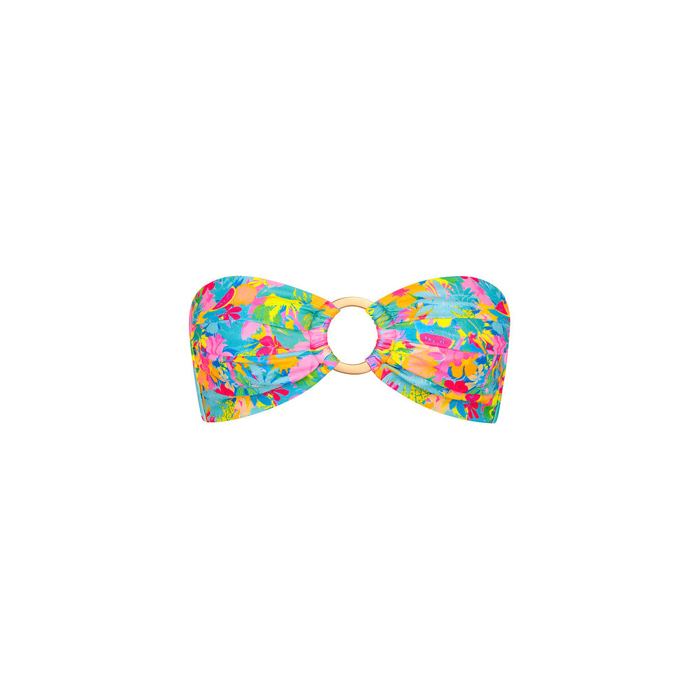 Strapless Bandeau Bikini Top - Pretty Paradise