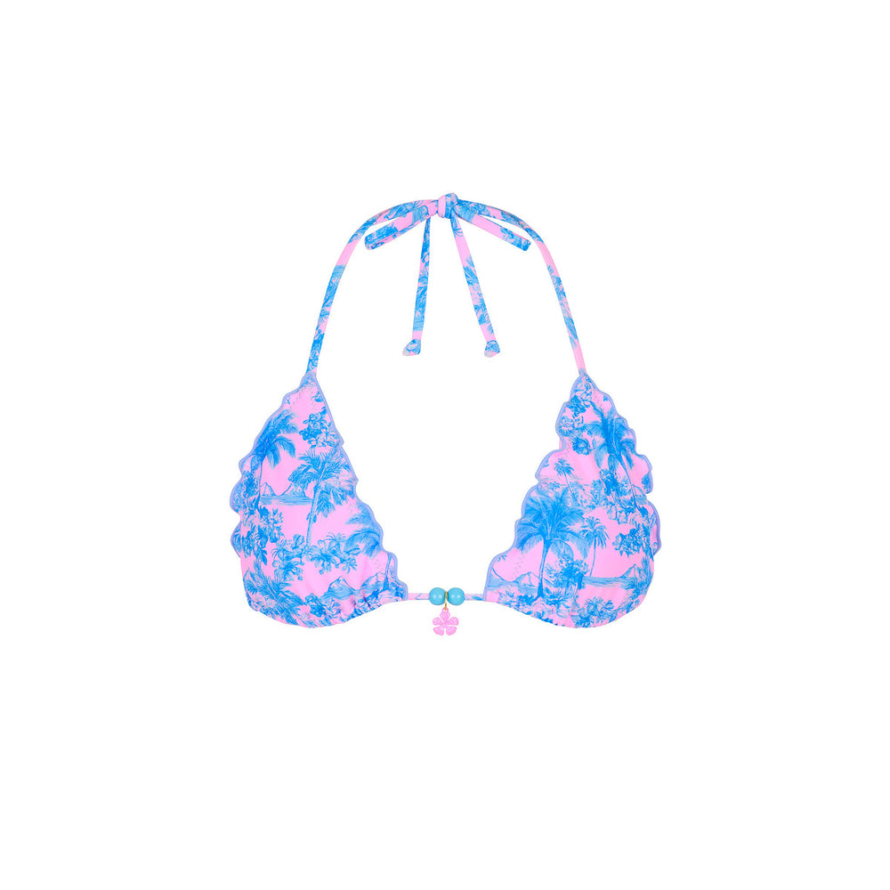 Lettuce Edge Bralette Bikini Top - Paloma