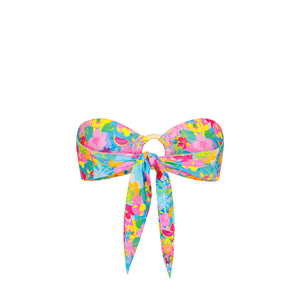 Strapless Bandeau Bikini Top - Pretty Paradise